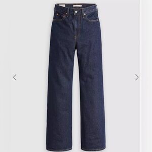 Levi’s Ribcage Wide Leg Dark Blue Jeans